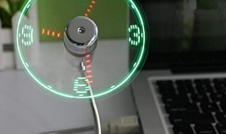 stay cool and informed with onxe led usb clock fan